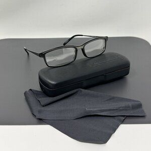 SCOTT HARRIS 186 Eyeglasses Frame 53 [] 16 140 Flex Hinges Hong Kong Black Gunme
